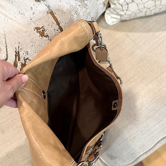 Coach Vintage Soho Hobo Buckle Flap Business Leather Shoulder Bag L0682-10582 - Picture 10 of 16